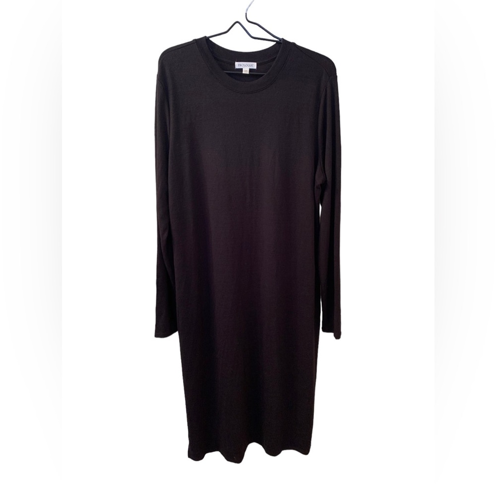 NEW PROLOGUE Long Sleeve Black Sweater Dress Woman’s Clothing Fall Winter